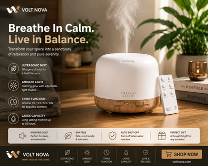AromaGlow™ Smart Oil Diffuser