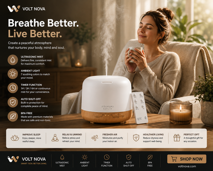 AromaGlow™ Smart Oil Diffuser