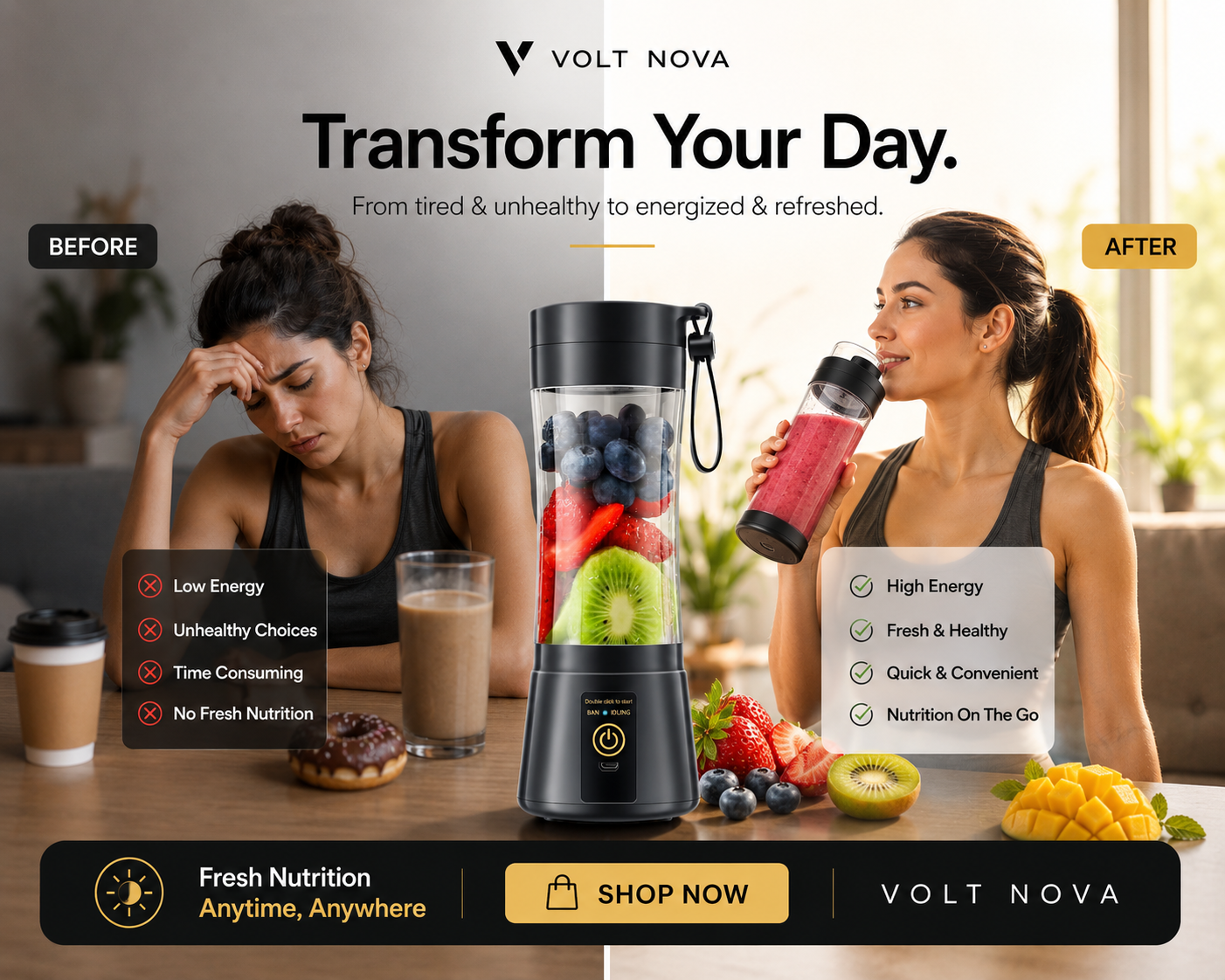 VoltBlend™ Portable USB Blender