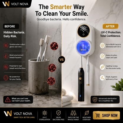 VoltClean™ UV Toothbrush Sterilizer