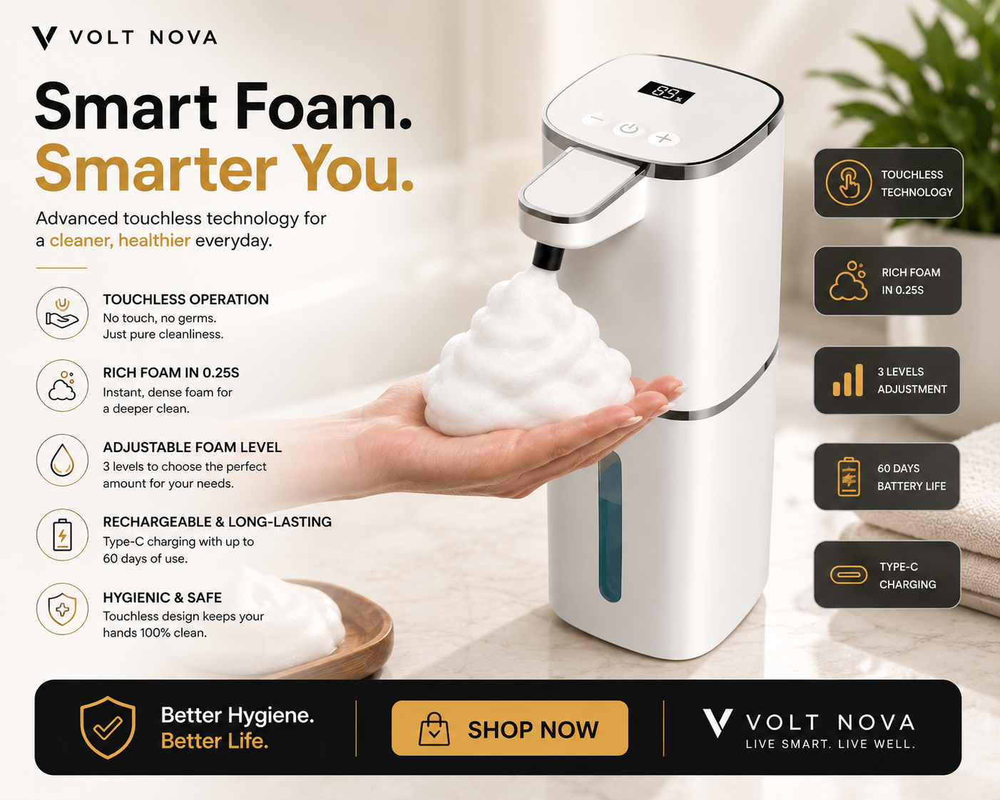 VoltFoam™ Automatic Soap Dispenser