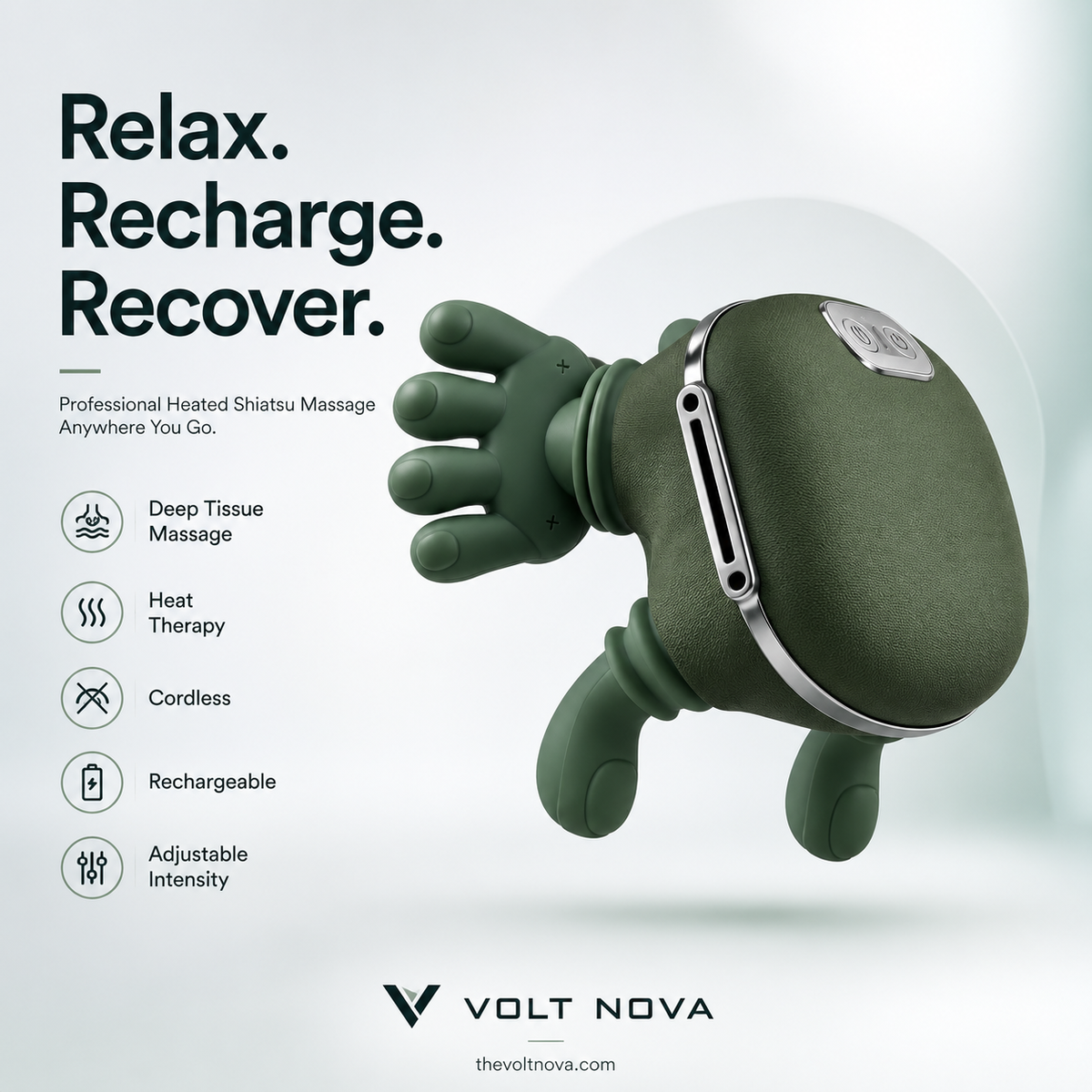 VoltRelief™ Heated Shiatsu Neck Massager