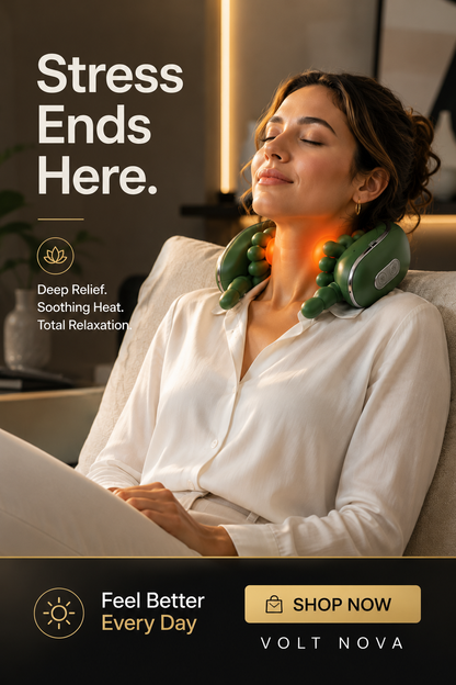 VoltRelief™ Heated Shiatsu Neck Massager