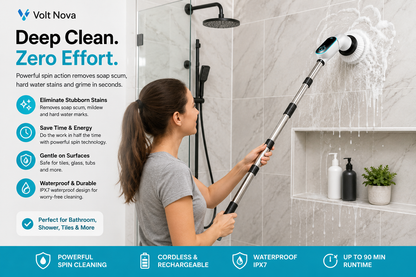 VoltScrub™ Dovety Pro Electric Spin Scrubber