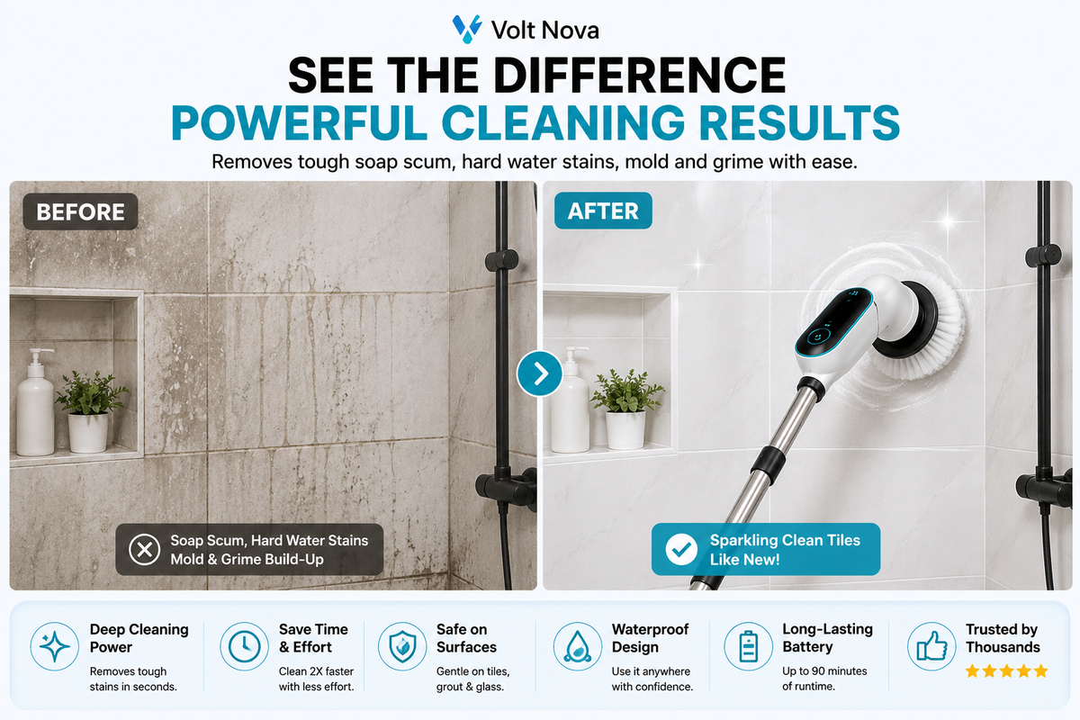 VoltScrub™ Dovety Pro Electric Spin Scrubber