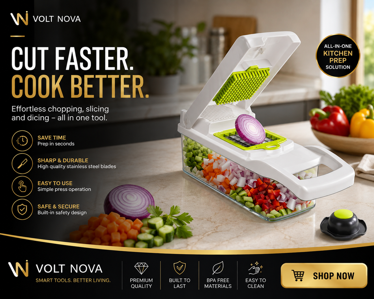 VoltSlice™ 12-in-1 Vegetable Chopper