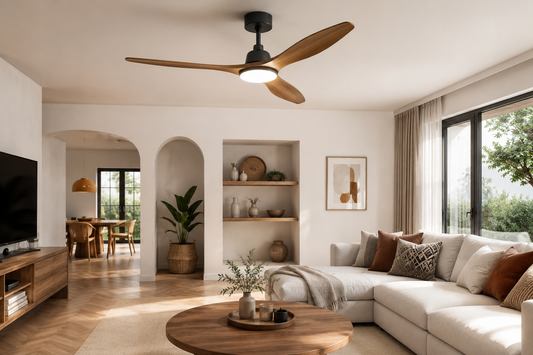 VoltGlow™ Smart Ceiling Fan with LED Light | Modern Home Cooling